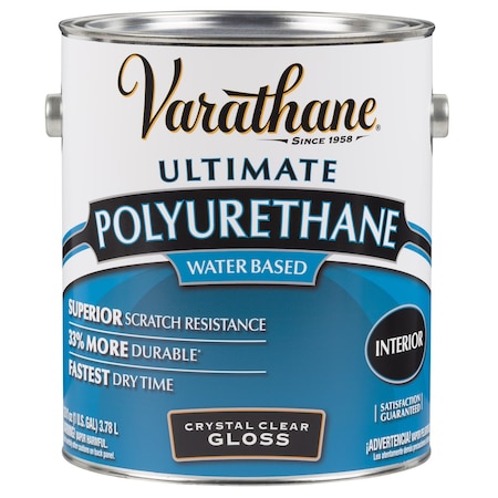Varathane Varathane Ultimate Gloss Crystal Clear Water-Based Polyurethane 1 gal 200031